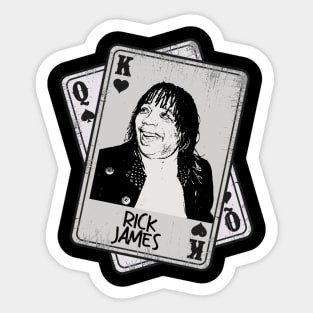 Retro Rick James Card Style Sticker